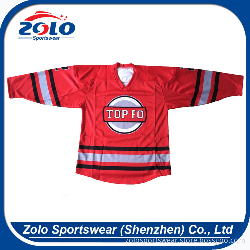 2017 Newest 100% Polyester Custom christmas hockey jerseys
